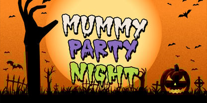 Lazy Mummy Font Poster 2