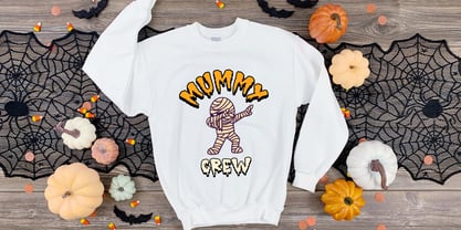 Lazy Mummy Font Poster 3