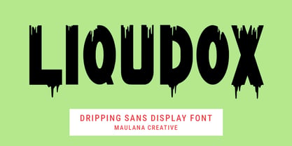 MC Liqudox Font Poster 1