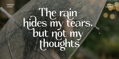 Helliona Display Font Poster 7