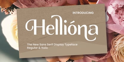 Helliona Display Font Poster 1