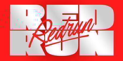 Redrun Font Poster 1