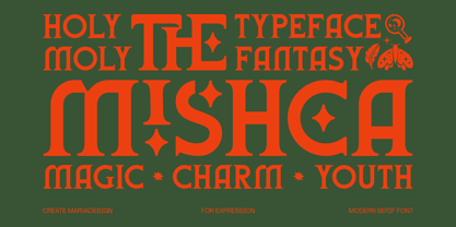 Mishca Font Poster 1