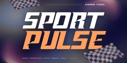 Sport Pulse Font Poster 1