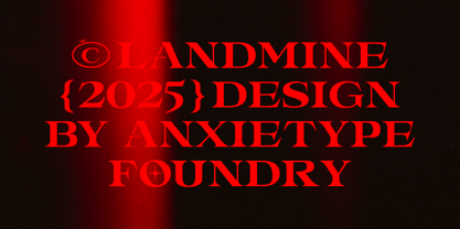 Landmine Font Poster 6