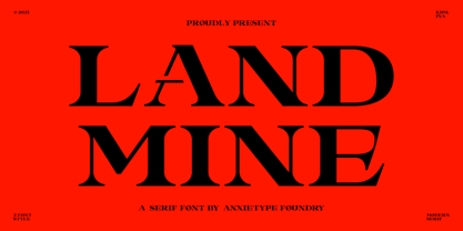Landmine Font Poster 1