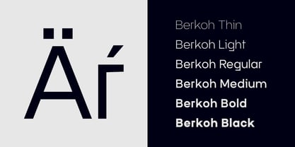 Berkoh Font Poster 2
