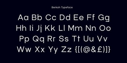 Berkoh Font Poster 8