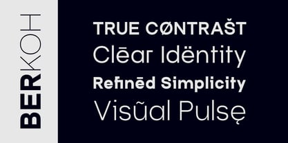 Berkoh Font Poster 6