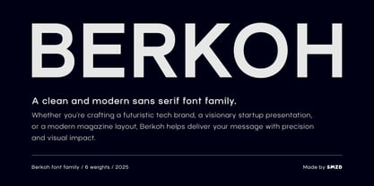Berkoh Font Poster 1