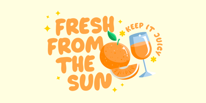 Giggle Drop Font Poster 6