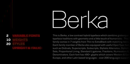 Berka Font Poster 7