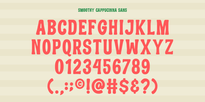 Smoothy Cappucinna Font Poster 10