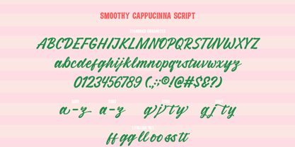 Smoothy Cappucinna Font Poster 11