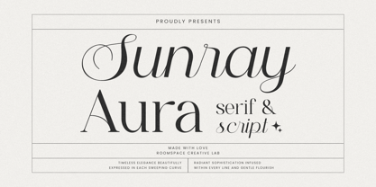 Sunray Aura Font Poster 1
