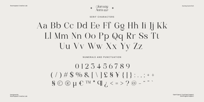 Sunray Aura Font Poster 12