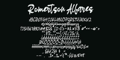 Romertson Alfares Font Poster 5