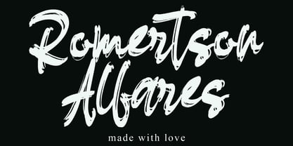 Romertson Alfares Font Poster 1