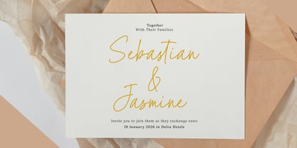 Golden Storyline Font Poster 7