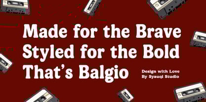 Balgio Font Poster 7