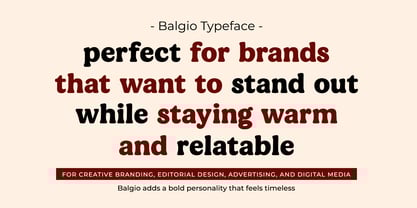 Balgio Font Poster 2
