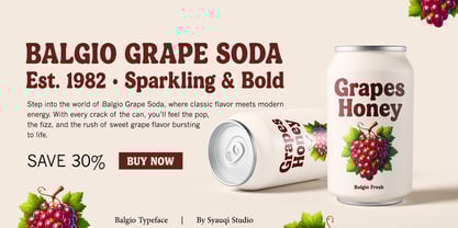 Balgio Font Poster 10