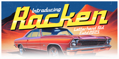 Racken Font Poster 1