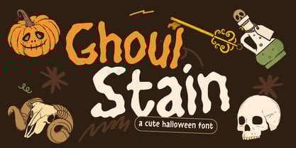 Ghoul Stain Font Poster 1