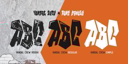 Vandal Crew Font Poster 3