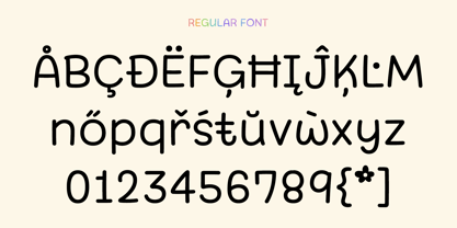 Rainbow Light Font Poster 4