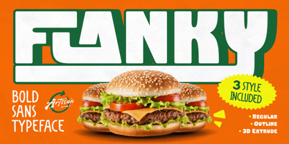 Flanky Font Poster 1