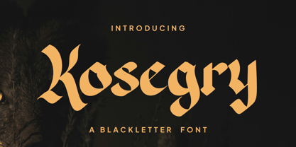 Kosegry Font Poster 1