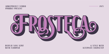 Frosteca Font Poster 1