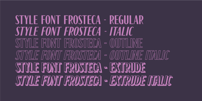 Frosteca Font Poster 13