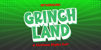 Grinch land Font Poster 1