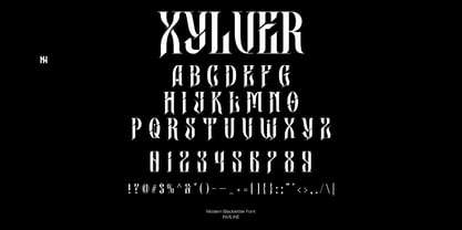 Xylver PRO Font Poster 3