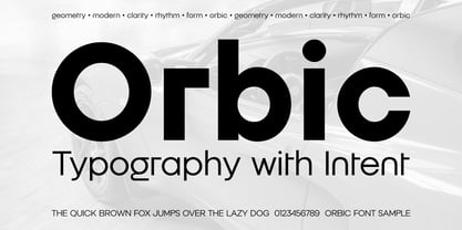 Orbic Font Poster 1