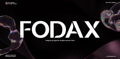 GC Fodax Font Poster 1