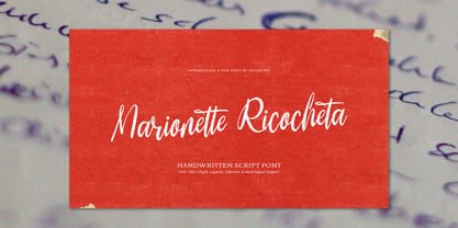 Marionette Ricocheta Font Poster 1