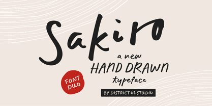 Sakiro Font Poster 1