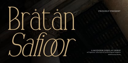 Bratan Safioor Font Poster 1