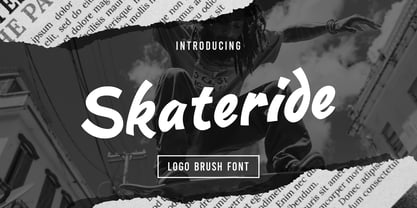 Skateride Font Poster 1