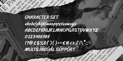 Skateride Font Poster 5