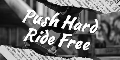 Skateride Font Poster 2