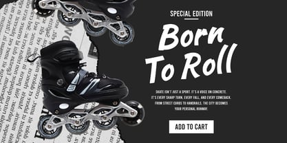 Skateride Font Poster 3