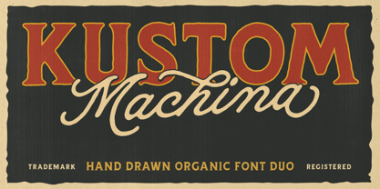 Kustom Machina Font Poster 1