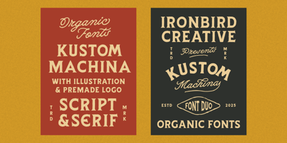 Kustom Machina Font Poster 5