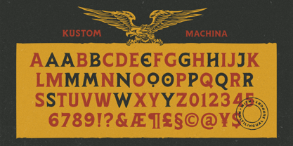 Kustom Machina Font Poster 8