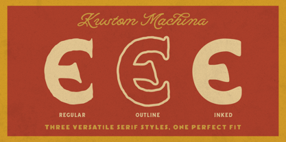 Kustom Machina Font Poster 2