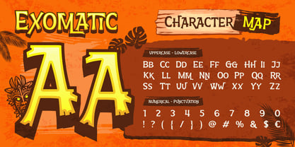Exomatic Font Poster 2
